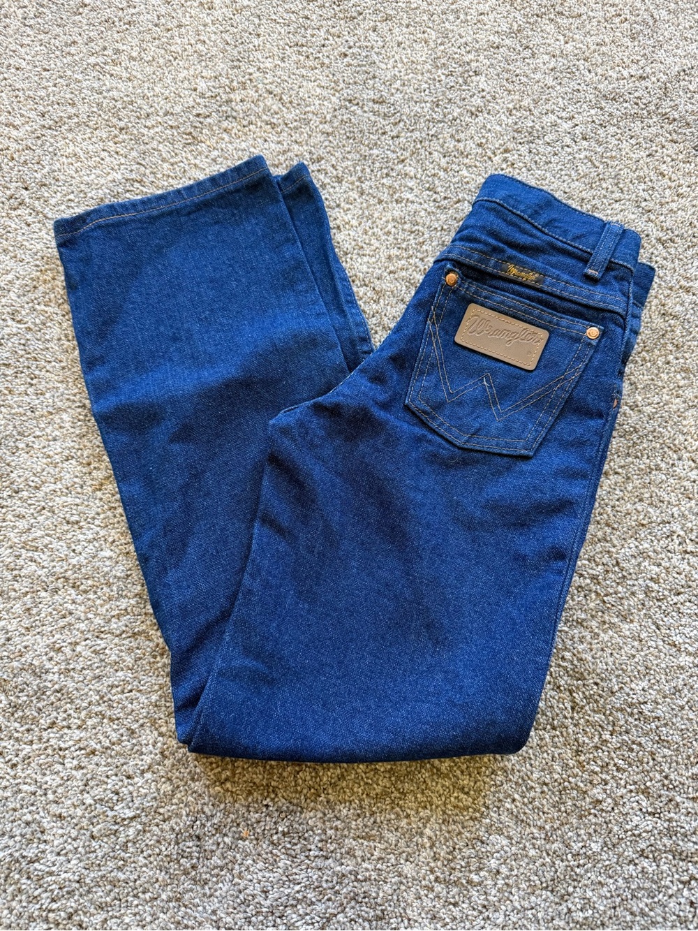Wrangler Classic Dark Wash High Rise Junior Boys 10 Slim